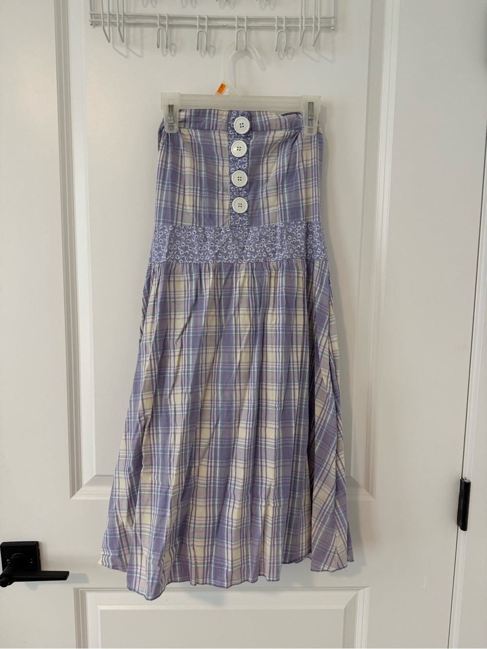 Rue21 Lavender Plaid Button-Front Dress
